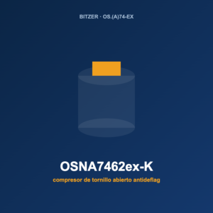 Bitzer OSNA7462ex-K, compresor de tornillo abierto antideflagrante (ATEX)