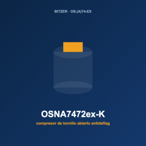 Bitzer OSNA7472ex-K, compresor de tornillo abierto antideflagrante (ATEX)