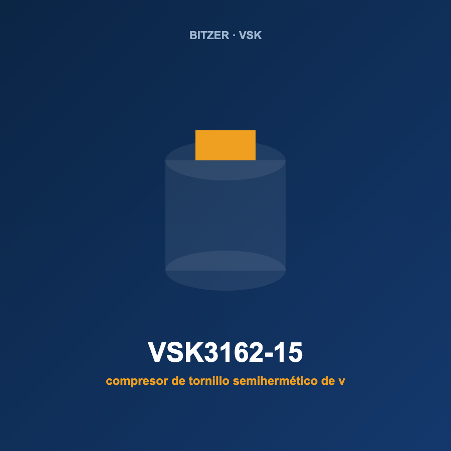 Bitzer VSK3162-15, compresor de tornillo semihermético de velocidad variable