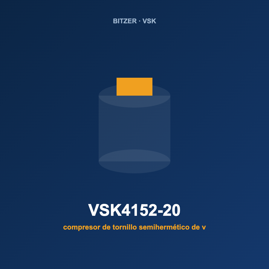 Bitzer VSK4152-20, compresor de tornillo semihermético de velocidad variable