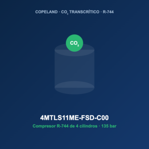 Copeland 4MTLS11ME-FSD-C00, compresor CO2 transcrítico R-744
