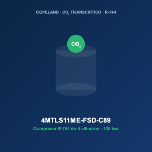 Copeland 4MTLS11ME-FSD-C89, compresor CO2 transcrítico R-744