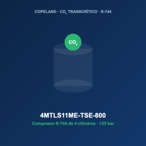 Copeland 4MTLS11ME-TSE-800, compresor CO2 transcrítico R-744