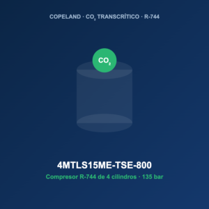Copeland 4MTLS15ME-TSE-800, compresor CO2 transcrítico R-744
