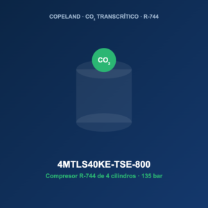 Copeland 4MTLS40KE-TSE-800, compresor CO2 transcrítico R-744