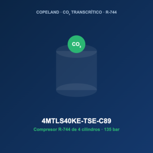 Copeland 4MTLS40KE-TSE-C89, compresor CO2 transcrítico R-744
