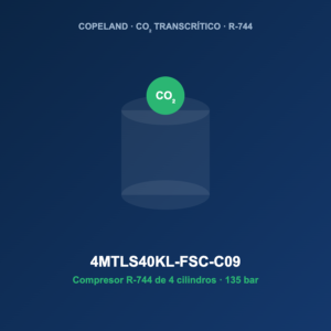 Copeland 4MTLS40KL-FSC-C09, compresor CO2 transcrítico R-744