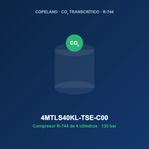 Copeland 4MTLS40KL-TSE-C00, compresor CO2 transcrítico R-744