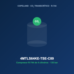Copeland 4MTLS64KE-TSE-C89, compresor CO2 transcrítico R-744