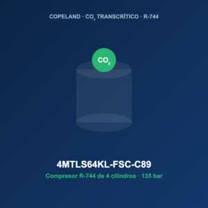 Copeland 4MTLS64KL-FSC-C89, compresor CO2 transcrítico R-744